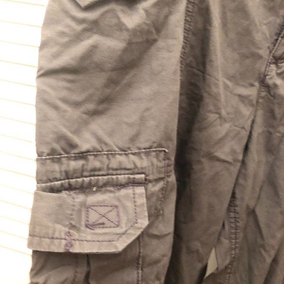 Norma Kamali women cargo dark grey capri/cropped - Picture 5 of 10